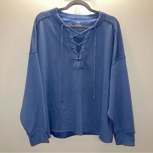 Aerie Lace Up Sweatshirt